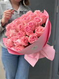 2 Dozen Pink Roses Bouquet