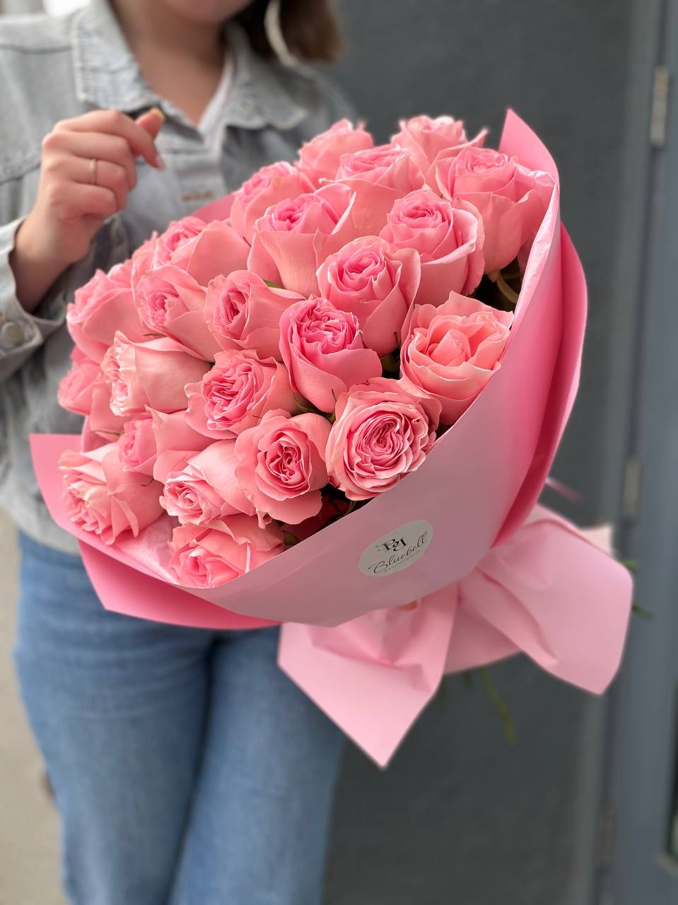 2 Dozen Pink Roses Bouquet